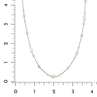 Platinum Diamonds By The Yard Necklace