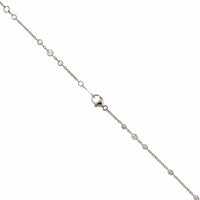 Platinum Diamond By The Yard Necklace