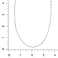 Platinum Diamond By The Yard Necklace