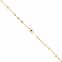 18K Yellow Gold Diamond By The Yard Necklace