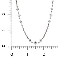 Platinum Diamond By The Yard Necklace