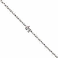 18K White Gold Graduated Diamond Tennis Necklace