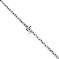 18K White Gold Graduated Diamond Tennis Necklace