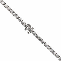 Platinum 4 Prong Diamond Tennis Necklace