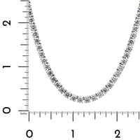 Platinum 4 Prong Diamond Tennis Necklace