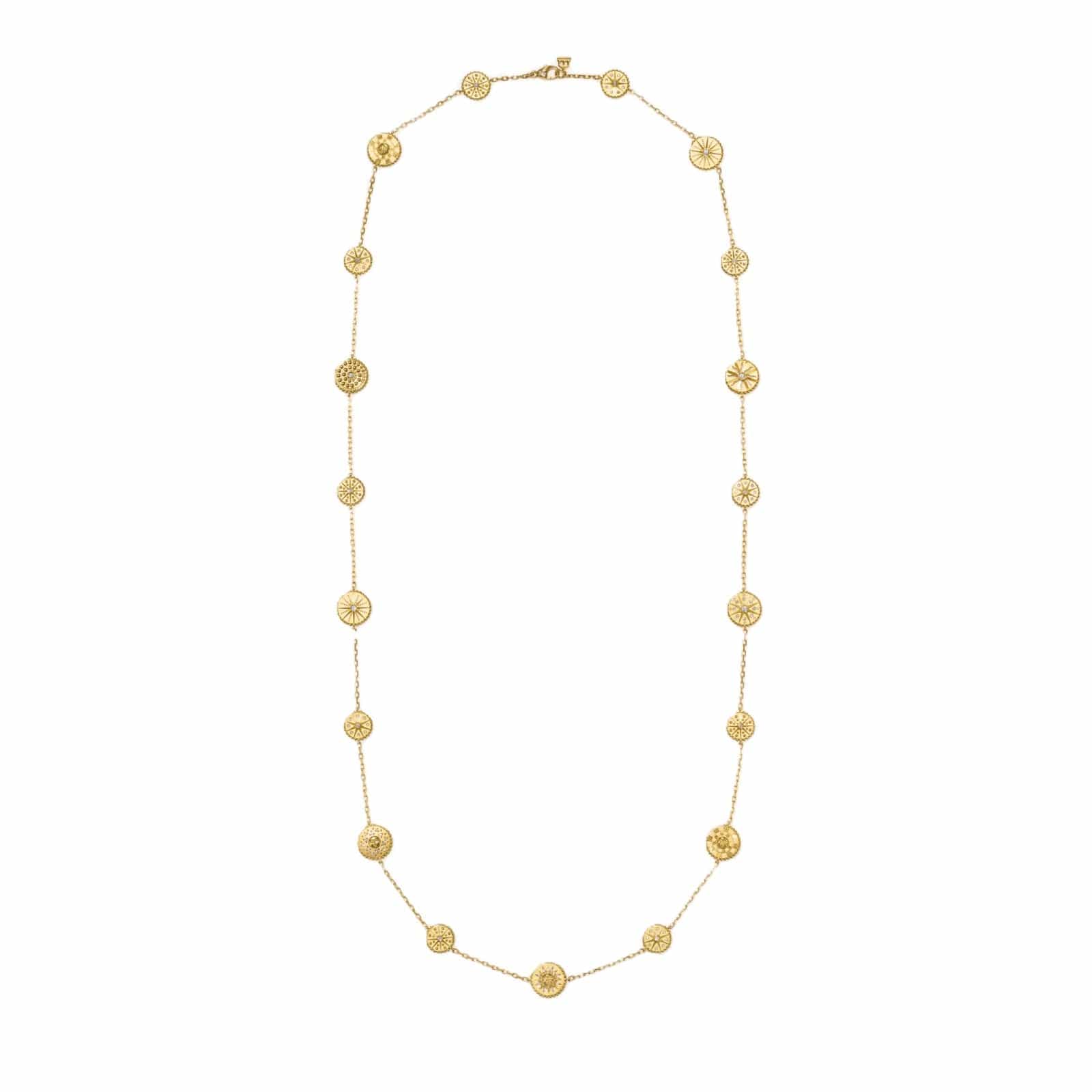 Temple St. Clair 18K Yellow Gold Diamond Orbit Motif Necklace