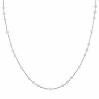 Platinum Diamonds By The Yard Necklace