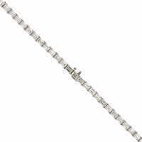18K White Gold Diamond Line Necklace