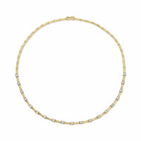 Anita Ko 18K Yellow Gold Diamond Bamboo Necklace