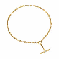 DY Mercer® Petite Toggle Chain Necklace 18K Yellow Gold with Diamonds, 4.5mm
