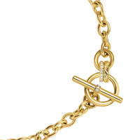 DY Mercer® Toggle Chain Necklace 18K Yellow Gold with Diamonds, 8mm
