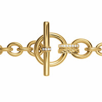 DY Mercer® Toggle Chain Necklace 18K Yellow Gold with Diamonds, 8mm