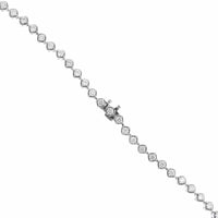 18K White Gold Diamond Lariat Necklace