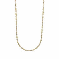 18K Yellow Gold Diamond Tennis Necklace