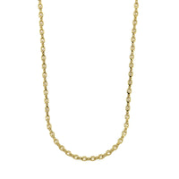 18K Yellow Gold Diamond Tennis Necklace