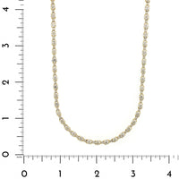 18K Yellow Gold Diamond Tennis Necklace