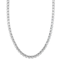 18K White Gold Round Diamond Tennis Necklace
