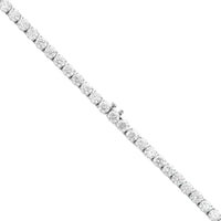 18K White Gold Round Diamond Tennis Necklace