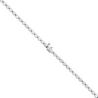 18K White Gold Round Diamond Tennis Necklace