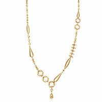 Etho Maria 18K Yellow Gold Green, Yellow, and Brown Diamond Necklace