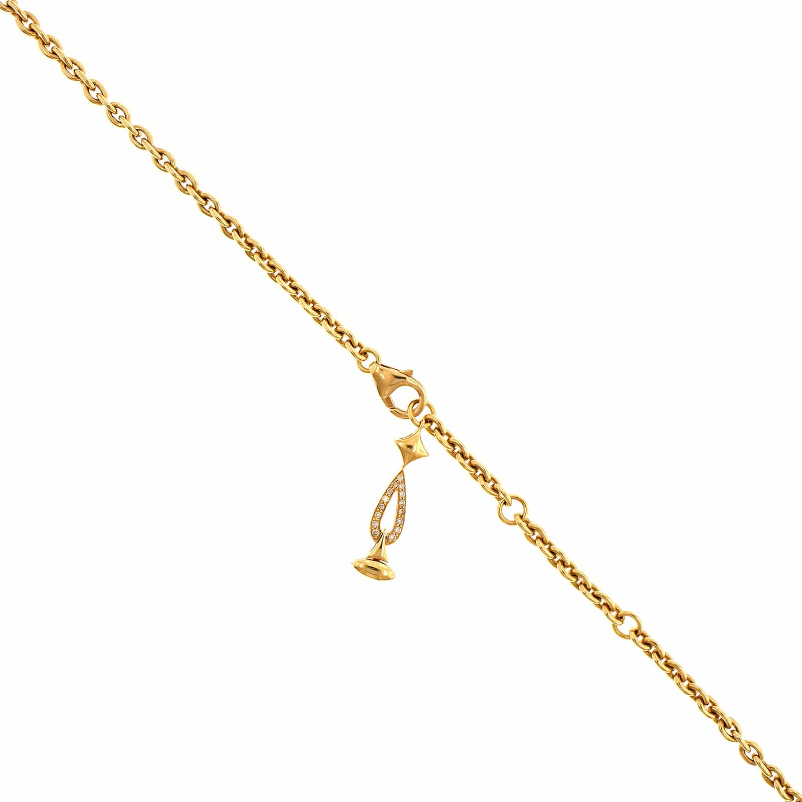 Etho Maria 18K Yellow Gold Green, Yellow, and Brown Diamond Necklace