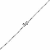 14K White Gold 6CTW Diamond Tennis Necklace