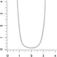 14K White Gold 6CTW Diamond Tennis Necklace
