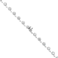 18K White Gold Round Diamond Elizabeth Necklace