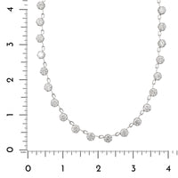 18K White Gold Round Diamond Elizabeth Necklace
