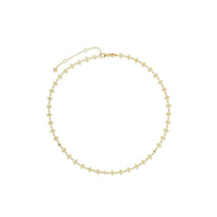 Roberto Coin 18K Yellow Gold Tiny Diamond Principessa Necklace