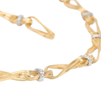 Marco Bicego 18K Yellow & White Gold Marrakech Onde Diamond Link Necklace