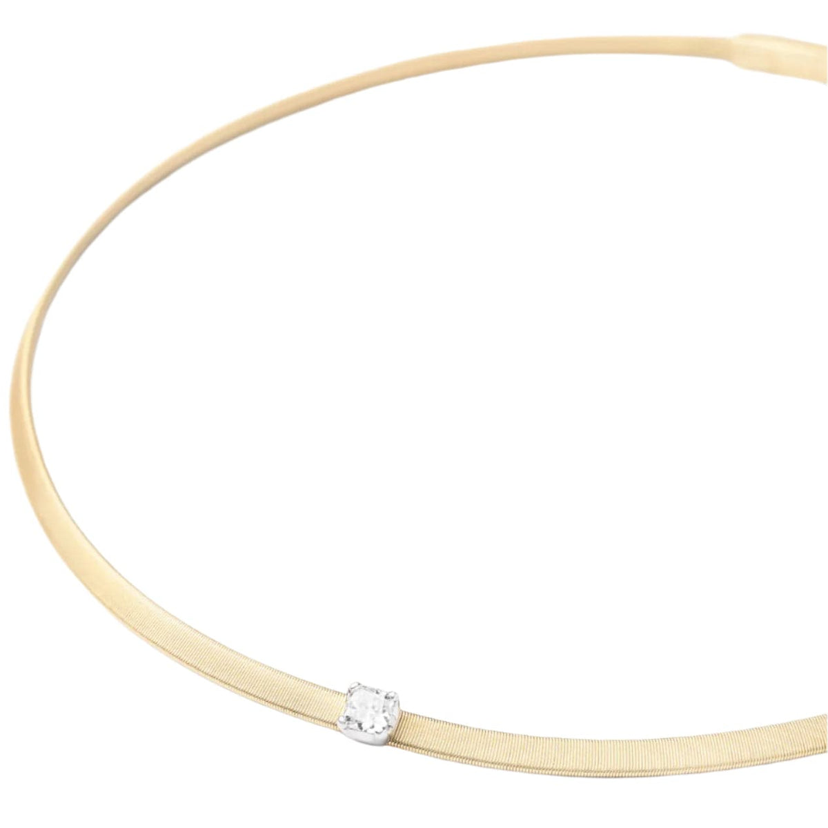 Marco Bicego 18K Yellow & White Gold Masai Single Strand Diamond Necklace