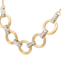 Marco Bicego 18K Yellow Gold Jaipur Diamond Link Necklace