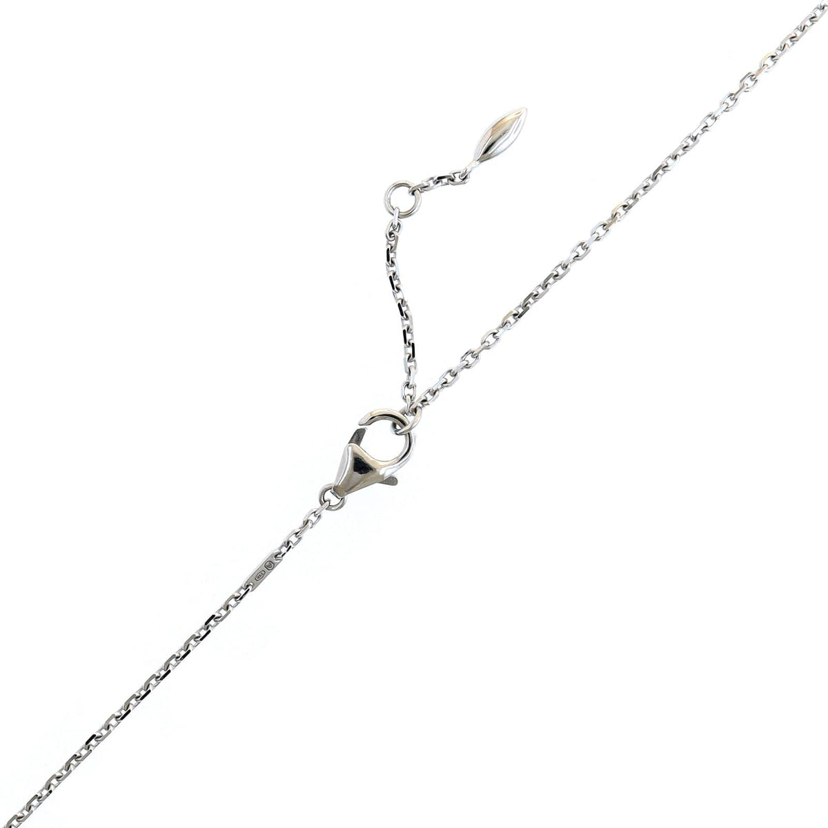 Etho Maria 18K White Gold Diamond Bar Necklace