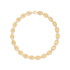 Marco Bicego 18K Yellow Gold Lunaria Pave Diamond Link Necklace