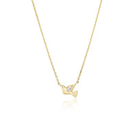Sorellina 18K Yellow Gold Diamond Dove Necklace