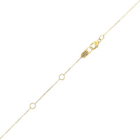 Three Stories 14K Yellow Gold Love Explosion Diamond Necklace