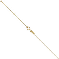 Three Stories 14K Yellow Gold Small Graduated Diamond Necklace