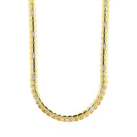 Roberto Coin 18K Yellow Gold Cobra Diamond Collar Necklace