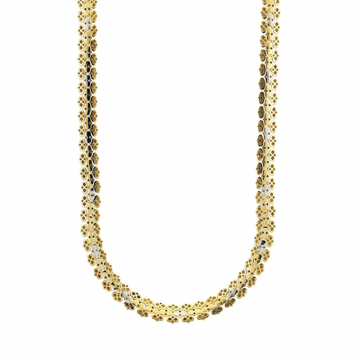 Roberto Coin 18K Yellow Gold Cobra Diamond Collar Necklace