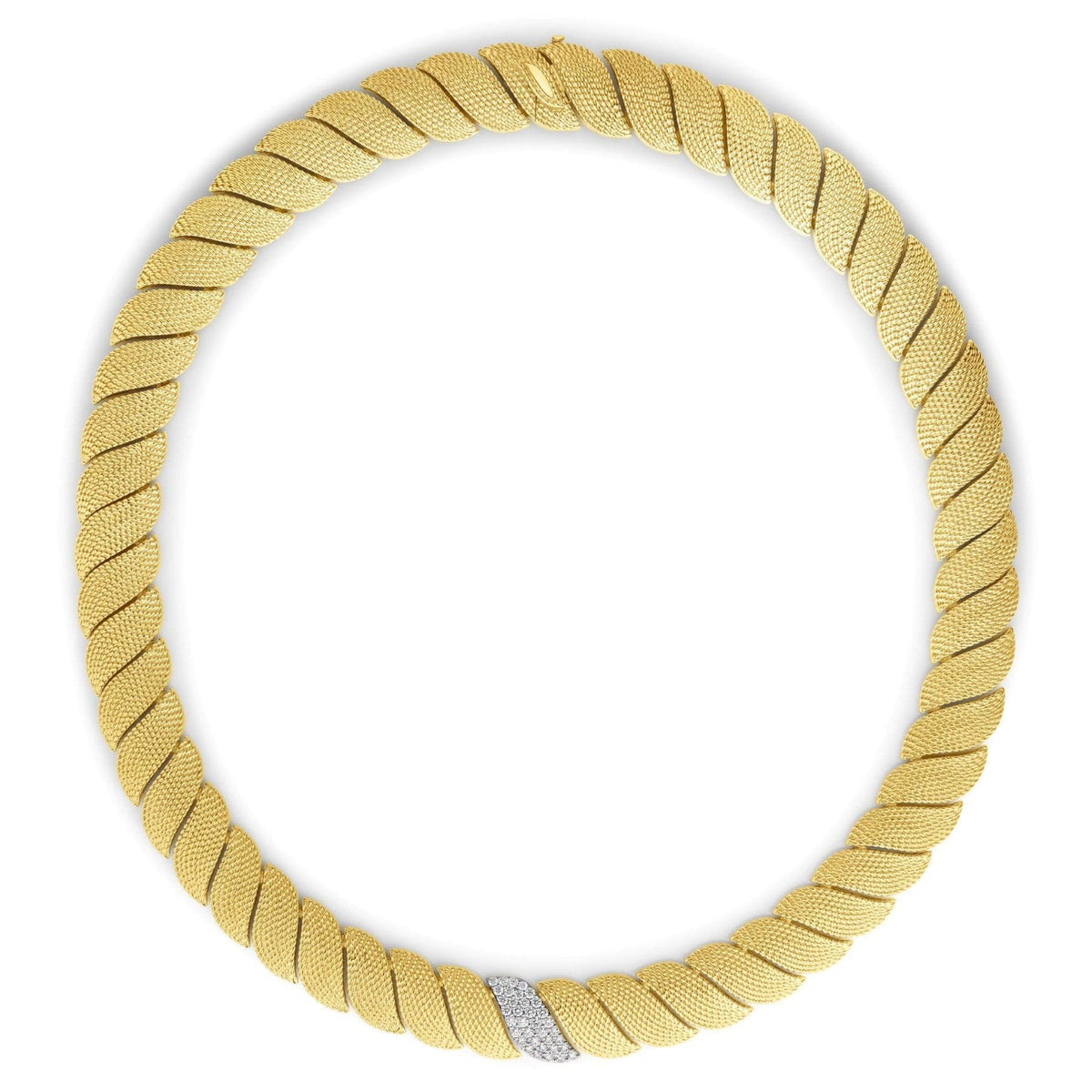 Roberto Coin 18K Yellow Gold San Marco Diamond Collar Necklace