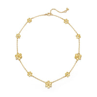 Temple St. Clair 18K Yellow Gold Diamond Flower Necklace