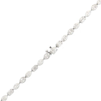 18K White Gold Multi Shaped Diamond Tennis Necklace
