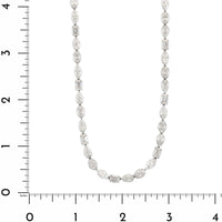 18K White Gold Multi Shaped Diamond Tennis Necklace