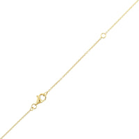 18K Yellow Gold Multi Shaped Diamond Curved Bar Necklace