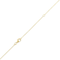 18K Yellow Gold Multi Shaped Diamond Curved Bar Necklace