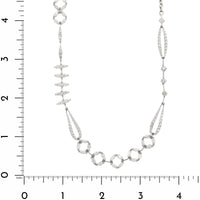 Etho Maria 18K White Gold Multi Shaped Diamond Necklace