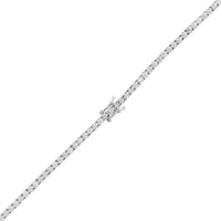 14K White Gold Four Prong Diamond Tennis Necklace