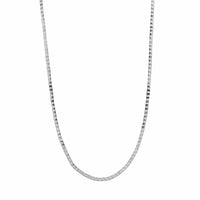 14K White Gold Four Prong Diamond Tennis Necklace