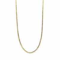 14K Yellow Gold Halfway Around Diamond Tennis Necklace
